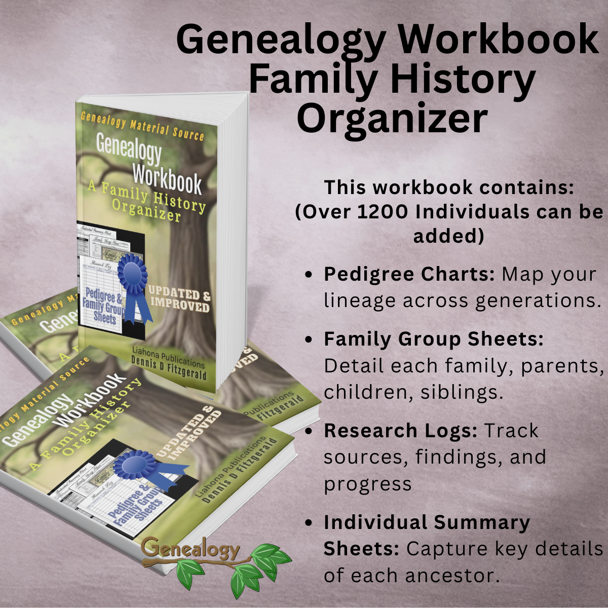 Genealogy Workbook Family History Organizer